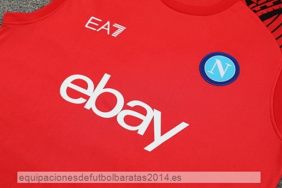 Nuevo Entrenamiento Sin Mangas Conjunto Completo Napoli 24/25 Rojo Azul Baratas